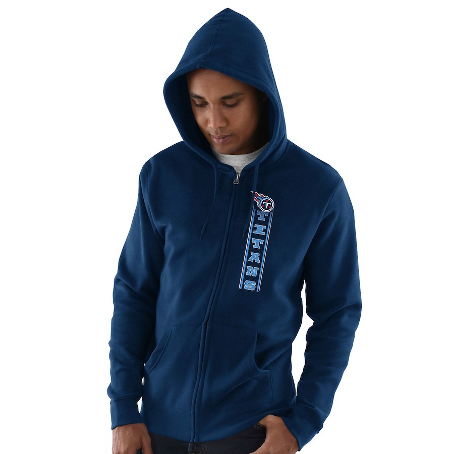 Tennessee Titans Hook And Ladder Full Zip Hoodie Navy