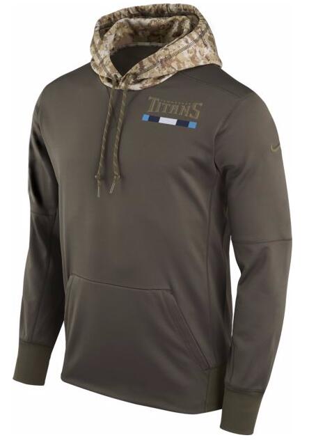 Tennessee Titans Nike Salute To Service Sideline Therma Pullover Hoodie Olive Tennessee Titans Nike Salute To Service Sideline Therma Pullover Hoodie Olive
