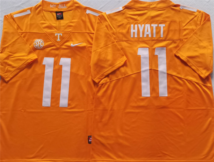 Tennessee Volunteers #11 HYATT Orange Stitched Jersey Tennessee Volunteers #11 HYATT Orange Stitched Jersey