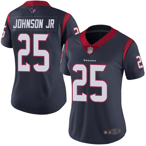 Texans #25 Duke Johnson Jr Navy Blue Team Color Women's Stitched Football Vapor Untouchable Limited Jersey Texans #25 Duke Johnson Jr Navy Blue Team Color Women's Stitched Football Vapor Untouchable Limited Jersey