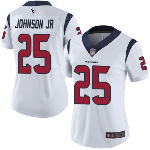 Texans #25 Duke Johnson Jr White Women's Stitched Football Vapor Untouchable Limited Jersey Texans #25 Duke Johnson Jr White Women's Stitched Football Vapor Untouchable Limited Jersey