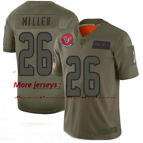 Texans #26 Lamar Miller Camo Youth Stitched Football Limited 2019 Salute to Service Jersey Texans #26 Lamar Miller Camo Youth Stitched Football Limited 2019 Salute to Service Jersey