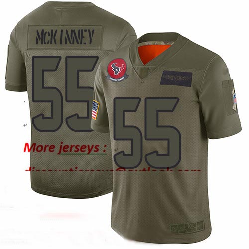 Texans #55 Benardrick McKinney Camo Youth Stitched Football Limited 2019 Salute to Service Jersey Texans #55 Benardrick McKinney Camo Youth Stitched Football Limited 2019 Salute to Service Jersey