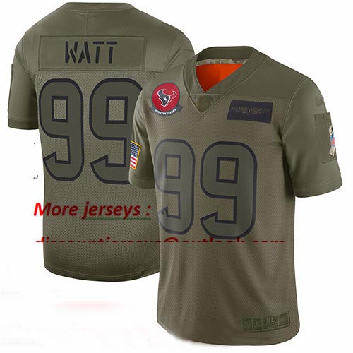 Texans #99 J.J. Watt Camo Youth Stitched Football Limited 2019 Salute to Service Jersey Texans #99 J.J. Watt Camo Youth Stitched Football Limited 2019 Salute to Service Jersey