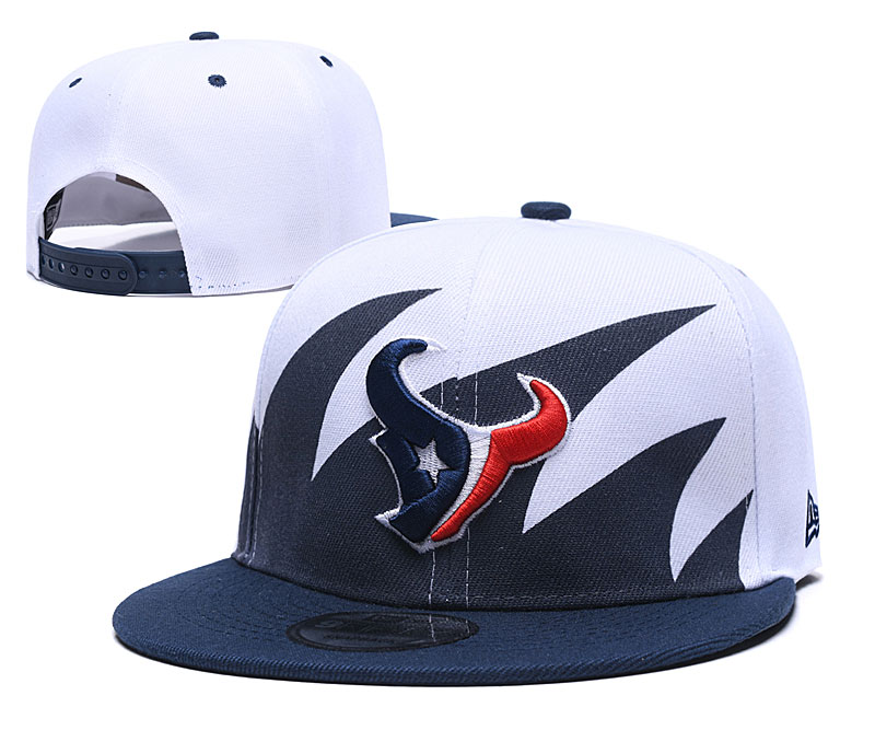 Texans Fresh Logo White Navy Adjustable Hat GS