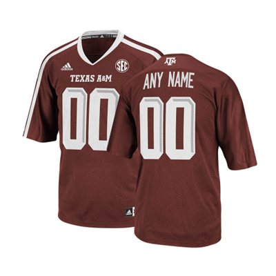 Texas A&M Aggies Brown Customized Jerseys Texas A&M Aggies Brown Customized Jerseys