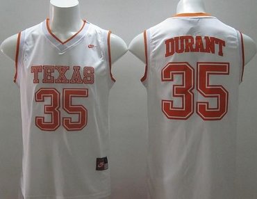 Texas Longhorns #35 Kevin Durant White Stitched NCAA Jersey Texas Longhorns #35 Kevin Durant White Stitched NCAA Jersey