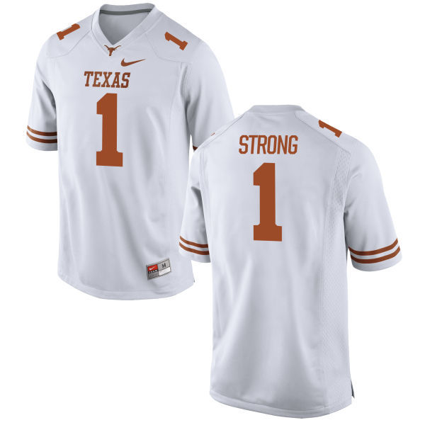 Texas Longhorns 1 Charlie Strong White Nike College Jersey Texas Longhorns 1 Charlie Strong White Nike College Jersey