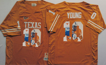 Texas Longhorns 10 Vince Young Orange Portrait Number College Jersey Texas Longhorns 10 Vince Young Orange Portrait Number College Jersey