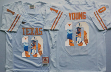 Texas Longhorns 10 Vince Young White Portrait Number College Jersey Texas Longhorns 10 Vince Young White Portrait Number College Jersey