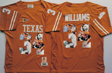 Texas Longhorns 34 Ricky Williams Orange Portrait Number College Jersey Texas Longhorns 34 Ricky Williams Orange Portrait Number College Jersey