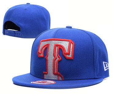 Texas Rangers Big Logo Royal Adjustable Hat YS