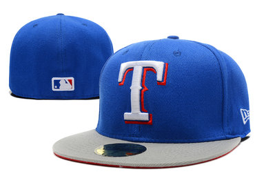 Texas Rangers Fresh Logo Royal Fitted Hat LX