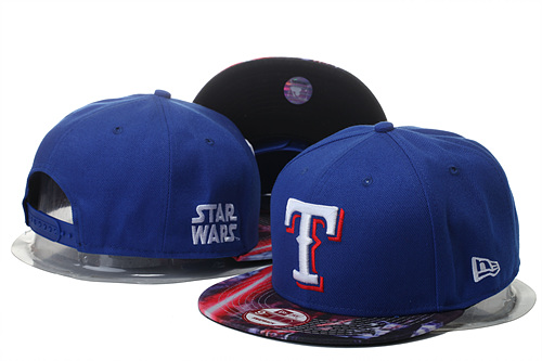 Texas Rangers Fresh Logo Star Wars Royal Adjustable Hat YS