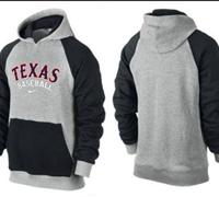 Texas Rangers Pullover Hoodie Grey & Black