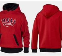 Texas Rangers Pullover Hoodie Red & Black