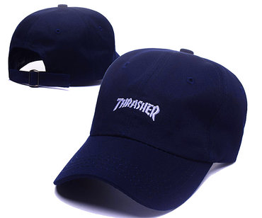 Thrasher Navy Peaked Adjustable Hat LH