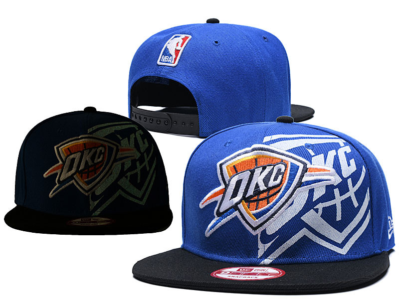 Thunder Team Logo Blue Black Adjustable Hat GS