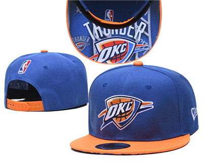 Thunder Team Logo Blue Orange Adjustable Hat TX