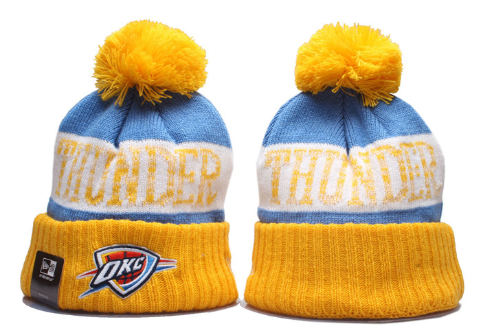 Thunder Team Logo Pom Knit Hat YP Thunder Team Logo Pom Knit Hat YP