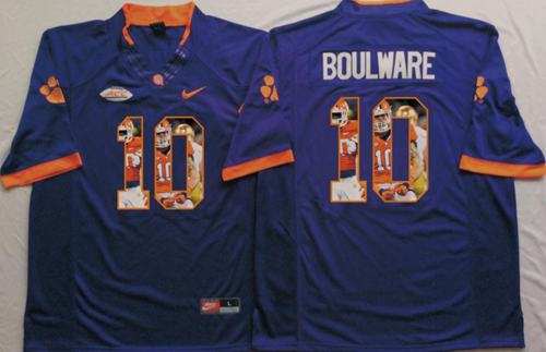 Tigers #10 Ben Boulware Purple Player Fashion Stitched NCAA Jersey Tigers #10 Ben Boulware Purple Player Fashion Stitched NCAA Jersey