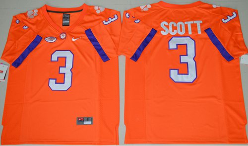 Tigers #3 Artavis Scott Orange Limited Stitched NCAA Jersey Tigers #3 Artavis Scott Orange Limited Stitched NCAA Jersey