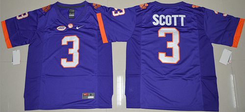 Tigers #3 Artavis Scott Purple Limited Stitched NCAA Jersey Tigers #3 Artavis Scott Purple Limited Stitched NCAA Jersey