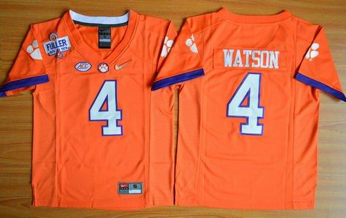 Tigers #4 Deshaun Watson Orange 2016 National Championship Stitched Youth NCAA Jersey Tigers #4 Deshaun Watson Orange 2016 National Championship Stitched Youth NCAA Jersey