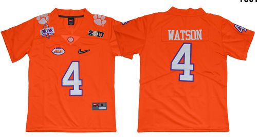 Tigers #4 Deshaun Watson Orange Diamond Quest Limited Stitched Youth NCAA Jersey Tigers #4 Deshaun Watson Orange Diamond Quest Limited Stitched Youth NCAA Jersey
