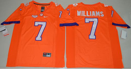 Tigers #7 Mike Williams Orange Limited Stitched NCAA Jersey Tigers #7 Mike Williams Orange Limited Stitched NCAA Jersey