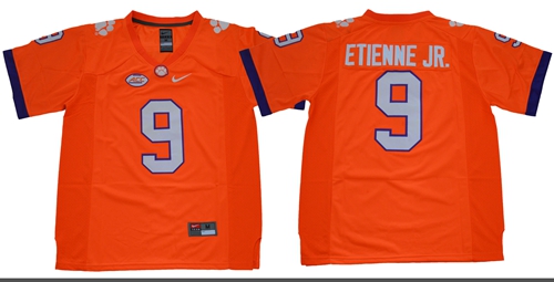 Tigers #9 Travis Etienne Jr. Orange Limited Stitched NCAA Jersey