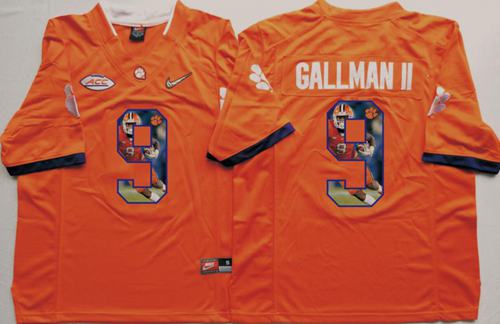 Tigers #9 Wayne Gallman II Orange Player Fashion Stitched NCAA Jersey Tigers #9 Wayne Gallman II Orange Player Fashion Stitched NCAA Jersey