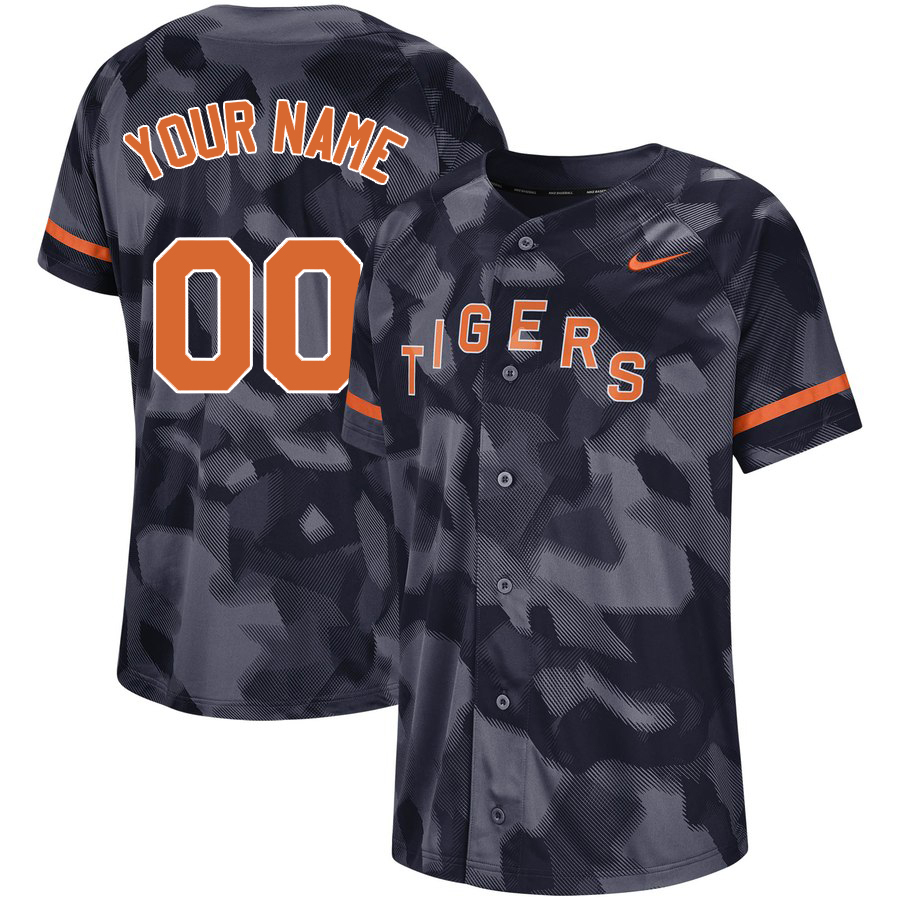 Tigers Black Camo Fashion Men's Customized Jersey