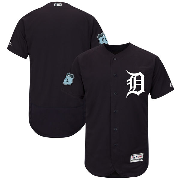 Tigers Blank Navy 2017 Spring Training Flexbase Jersey