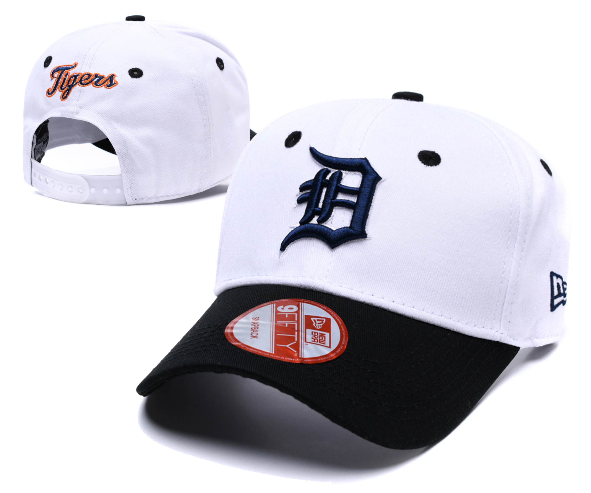Tigers Fresh Logo White Peaked Adjustable Hat TX