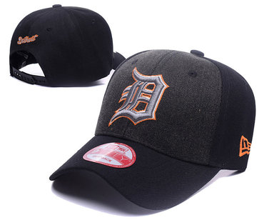 Tigers Team Logo Black Adjustable Hat DF
