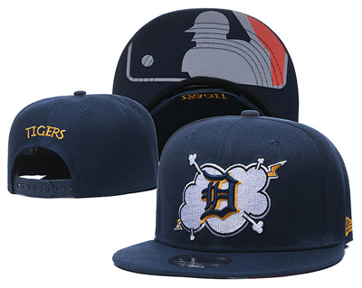 Tigers Team Logo Navy Adjustable Hat GS
