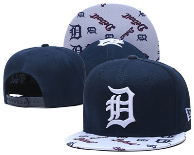 Tigers Team Logo Navy White Adjustable Hat TX