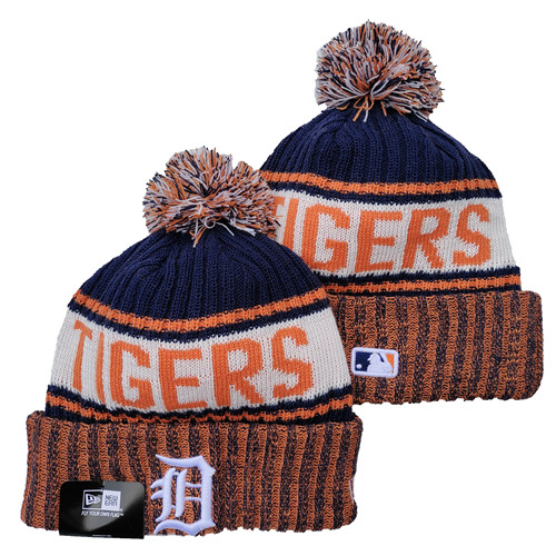 Tigers Team Logo Pom Knit Hat YD Tigers Team Logo Pom Knit Hat YD
