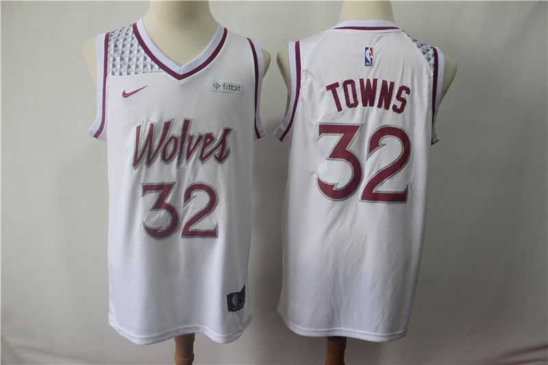 Timberwolves 32 Karl-Anthony Towns White 2018-19 Earned Edition Nike Swingman Jersey Timberwolves 32 Karl-Anthony Towns White 2018-19 Earned Edition Nike Swingman Jersey