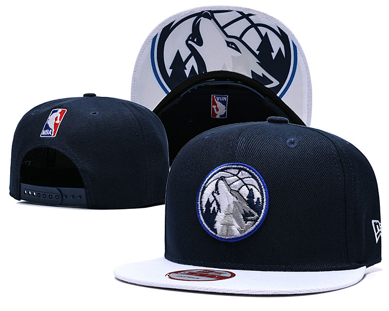 Timberwolves Fresh Logo Navy Adjustable Hat TX