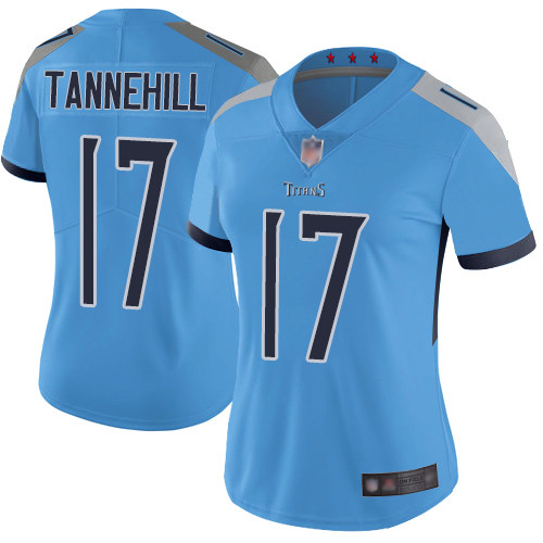 Titans #17 Ryan Tannehill Light Blue Alternate Women's Stitched Football Vapor Untouchable Limited Jersey Titans #17 Ryan Tannehill Light Blue Alternate Women's Stitched Football Vapor Untouchable Limited Jersey