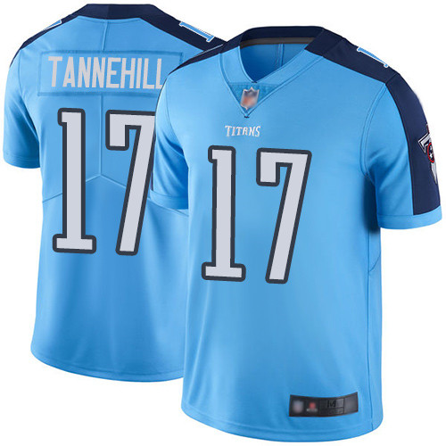 Titans #17 Ryan Tannehill Light Blue Men's Stitched Football Limited Rush Jersey Titans #17 Ryan Tannehill Light Blue Men's Stitched Football Limited Rush Jersey