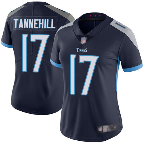 Titans #17 Ryan Tannehill Navy Blue Team Color Women's Stitched Football Vapor Untouchable Limited Jersey Titans #17 Ryan Tannehill Navy Blue Team Color Women's Stitched Football Vapor Untouchable Limited Jersey