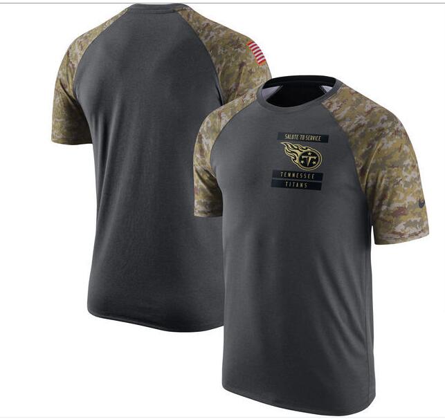 Titans Anthracite Salute to Service Men's Short Sleeve T-Shirt Titans Anthracite Salute to Service Men's Short Sleeve T-Shirt