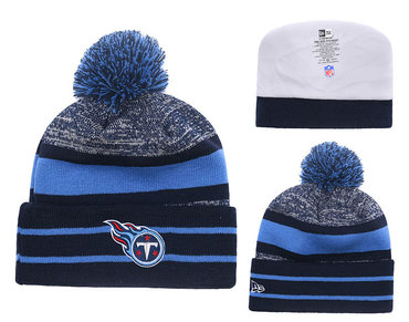 Titans Team Logo Blue Knit Hat YD
