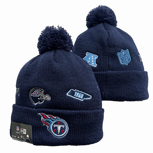 Titans Team Logo Pom Knit Hat YD