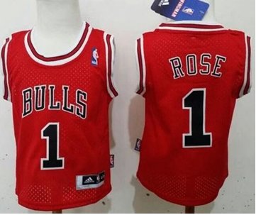 Toddler Bulls #1 Derrick Rose Red Stitched NBA Jersey Toddler Bulls #1 Derrick Rose Red Stitched NBA Jersey