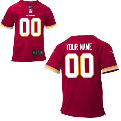 Toddlers Nike Washington Redskins Infant Customized Game Team Color Jersey Toddlers Nike Washington Redskins Infant Customized Game Team Color Jersey