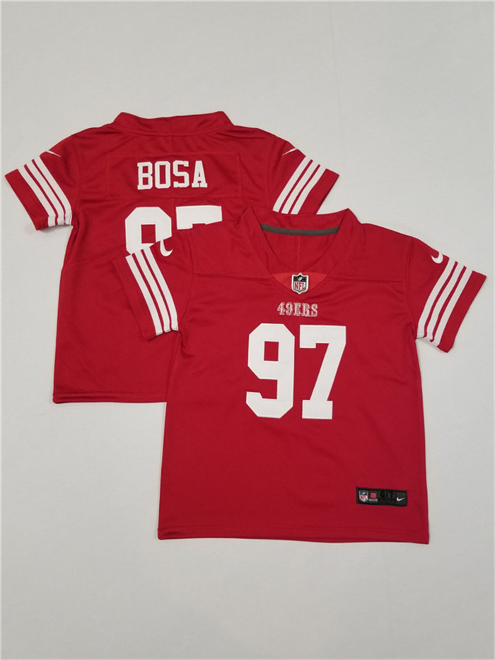Toddlers San Francisco 49ers #97 Nick Bosa Red Vapor Untouchable Stitched Football Jersey Toddlers San Francisco 49ers #97 Nick Bosa Red Vapor Untouchable Stitched Football Jersey